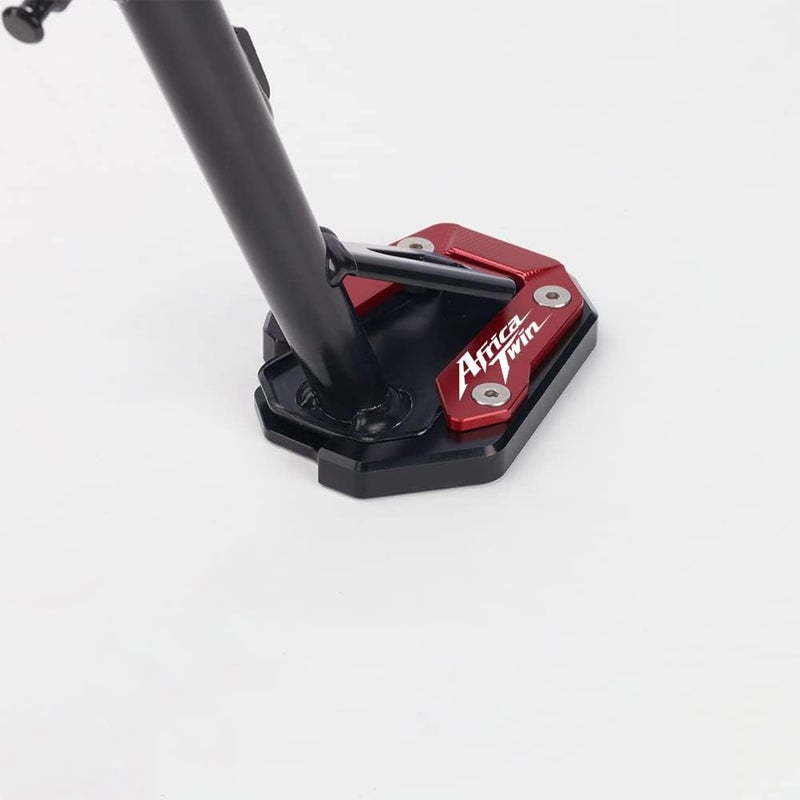 Modeer Compatible with CRF1100L Africa Twin 2019-2024 Motorcycle Kickstand Foot Side Stand Extension Pad Support Plate Pedal CRF 1100 L Accessories (red) - Image 2